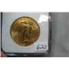 Image 1 : 1924 $20.00 Saint Gaudens Gold Coin NGC MS 62