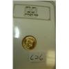 Image 1 : 1874 Indian Princess $1.00 Gold Coin NGC MS62