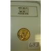 Image 1 : 1912 $2.50 Indian Head Gold Coin NGC MS62