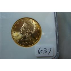 1901-S $10.00 Liberty Head Gold Coin NGC MS 65