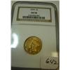 Image 1 : 1878 $3.00 Indian Princess Gold Coin NGC AU 58