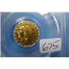 Image 1 : 1926 $2.50 Indian Head Gold Coin PCGS MS62