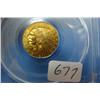 Image 1 : 1911 $2.50 Indian Head Gold Coin PCGS MS62