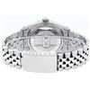 Image 8 : Rolex Mens Stainless Steel Slate Grey Diamond & Emerald Datejust Wristwatch