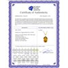 Image 2 : Genuine 6 ctw Citrine Necklace 14KT Yellow Gold - REF-34P3H