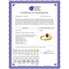 Image 2 : Genuine 0.46 ctw Garnet & Diamond Ring 14KT Yellow Gold - REF-30W6Y