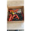 Image 8 : 4 BOXES OF VARIOUS ALLEN WRENCHES, PRECISION KNIVES, SHACKLES, SCREWDRIVERS AND MORE
