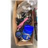 Image 2 : BOX OF HAIR STRAIGHTENERS, STYLING TOOLS, LOGITECH JOYSTICK, RADIO AND CLOCK