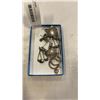 Image 1 : LOT OF 925 JEWELRY - 4 PAIRS OF EARRINGS, BROOCH AND 2 SINGLE EARRINGS