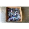 Image 1 : BOX OF CHARGING CORDS, EARBUD CHARGING CASES, PHONE CASES, EARBUDS