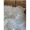 Image 2 : LOT OF CRYSTAL SERVING PIECES, GLASSES