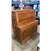 Image 1 : ANTIQUE CABINET WITH DROP DOWN DOOR
