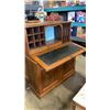 Image 2 : ANTIQUE CABINET WITH DROP DOWN DOOR