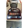 Image 2 : VINTAGE LAP DESK, DISPLAY CASE, METAL CAGE AND MILK BOTTLES