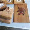 Image 2 : BOX OF FIRST NATION PLAQUE, PICTURES AND SIZE 7 BOOTS