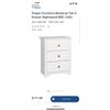 Image 1 : NEW IN BOX PREPAC 3 DRAWER TALL NIGHTSTAND MODEL DC-2403, RETAIL $170