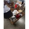 Image 8 : 3 TRAYS OF TOOLS, CIELING FAN, APPLE PEELER, SMALL FAN