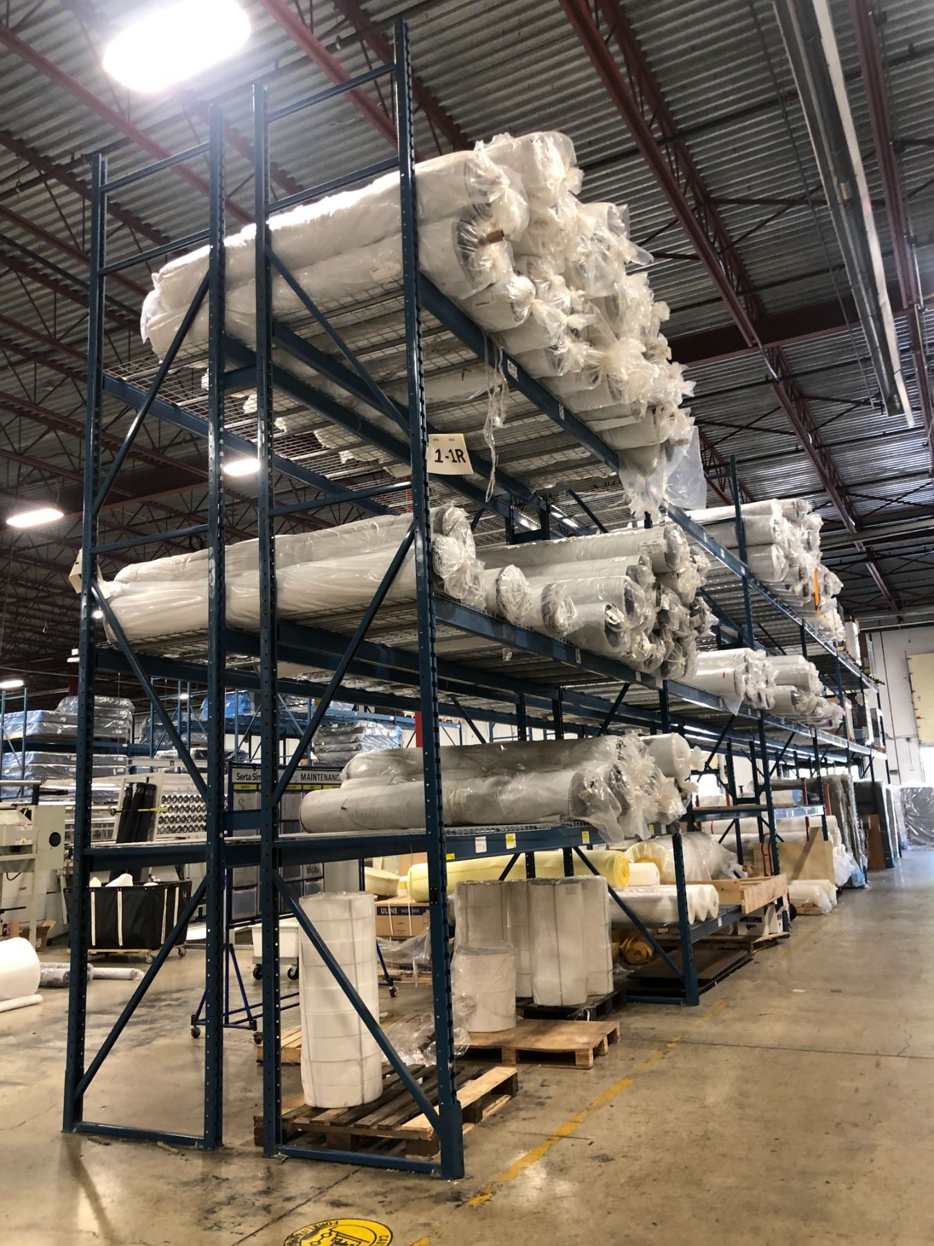 13 Ft Racking Warehouse Pallet Racking w/mesh decking's - includes 14 vertical panels ...