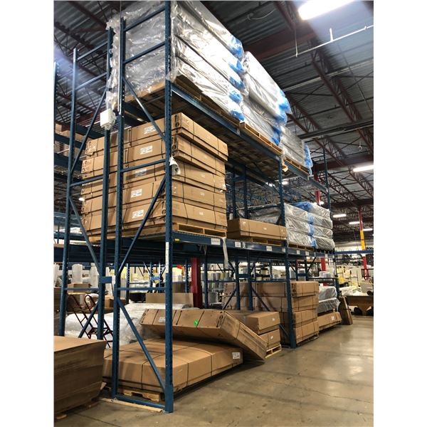 20ft Racking Warehouse Pallet Racking w/mesh decking's - includes 6 vertical panels ...