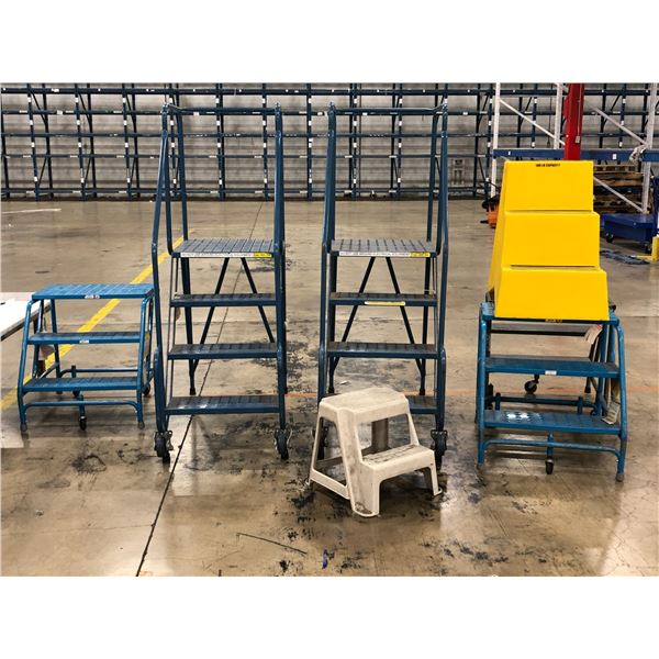 Large group of assorted commercial step ladders - 6 pcs.