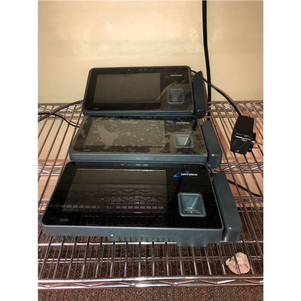 Group of 3 Dayforce DF Touch time clocks