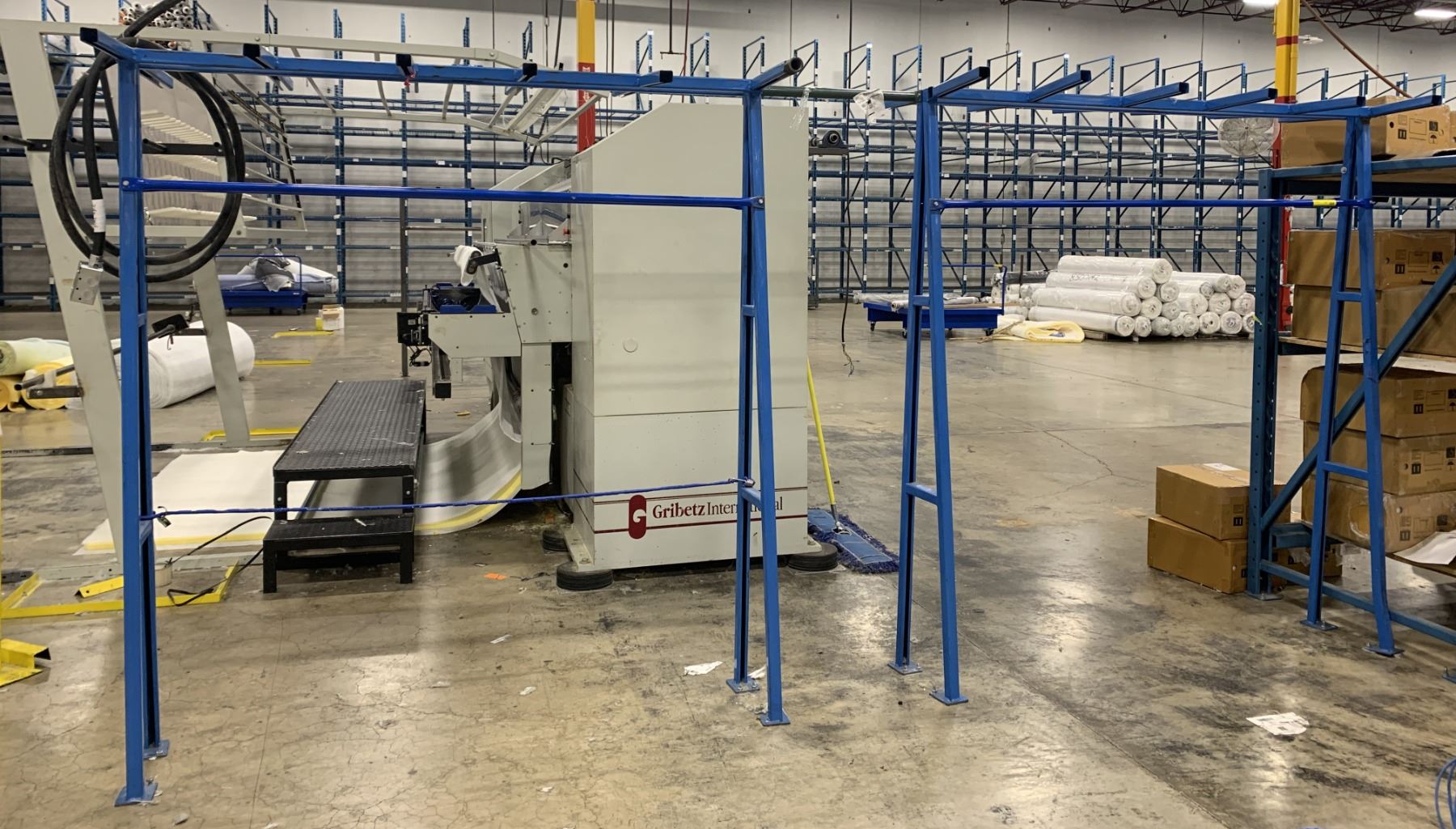 Group of 3 rackings - approx. 7ft. x 6ft. - bolted to the ground