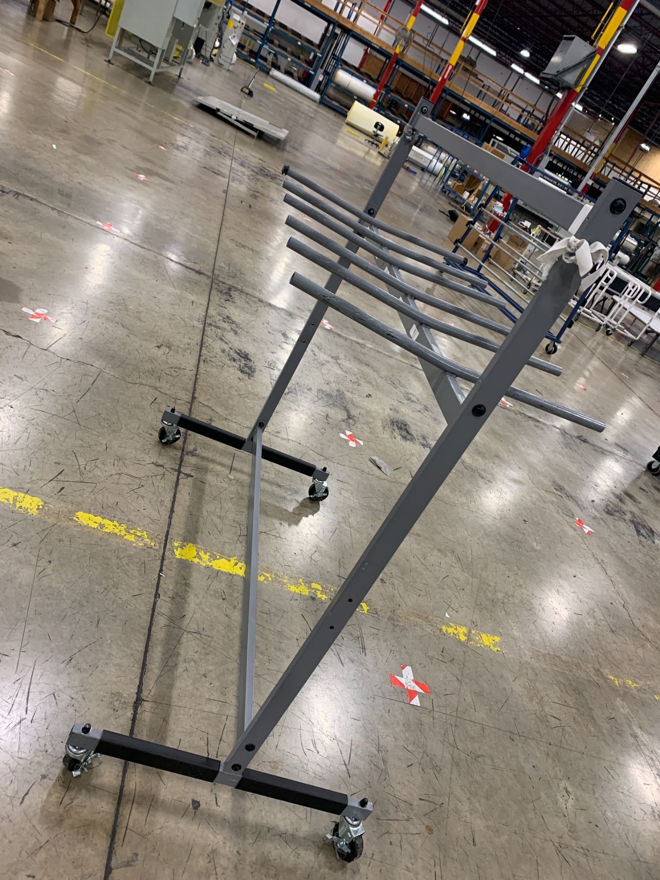 Uline Rolling Racks w/antlers - approx. 13 pcs