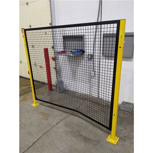 Group of 2 Uline Wire Machine Guard Panels - approx. 5ft x 5ft w /5ft x ...