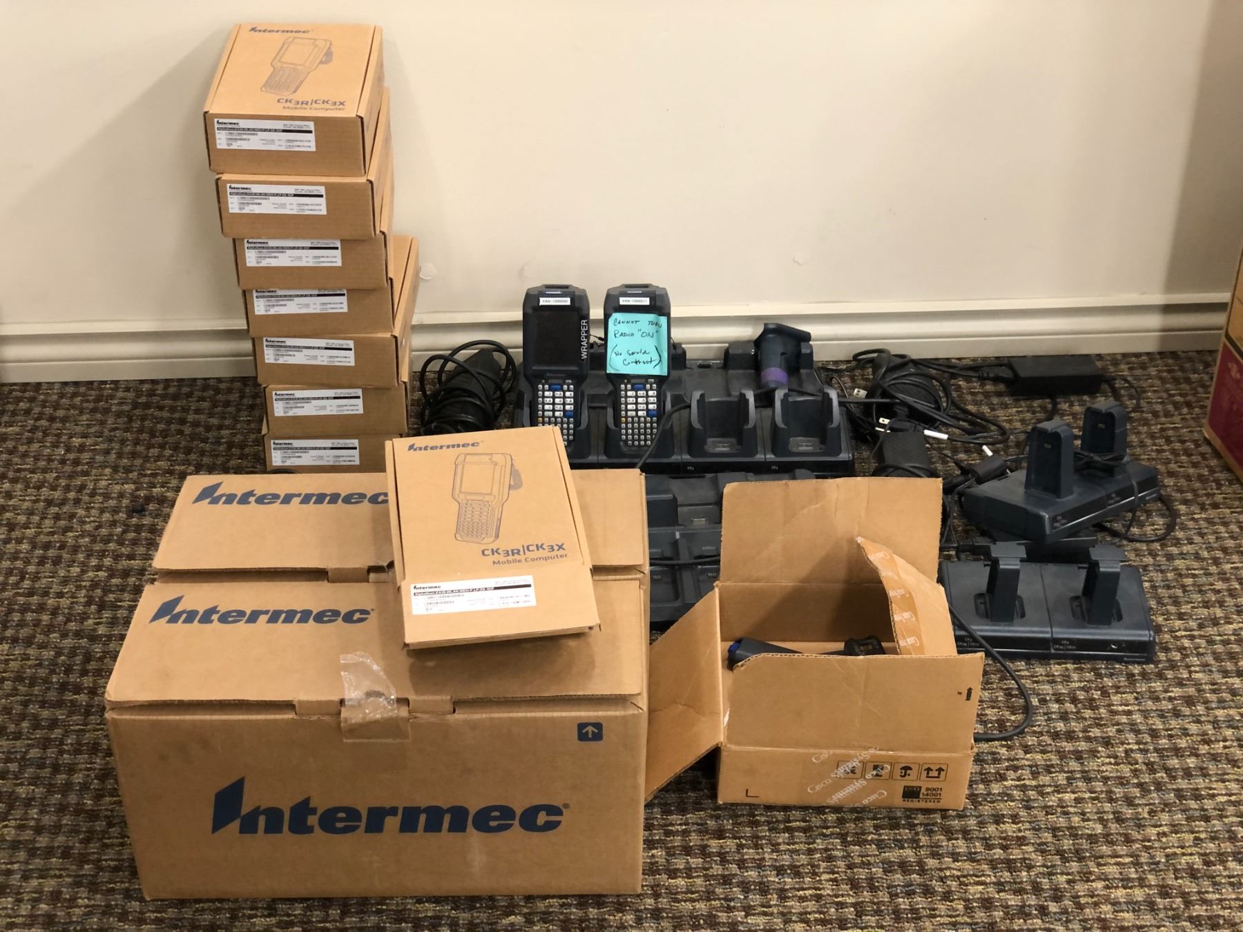 Intermec Ring Scanner Large group of brand new & used Intermec CK3R Mobile Handheld Computers ...