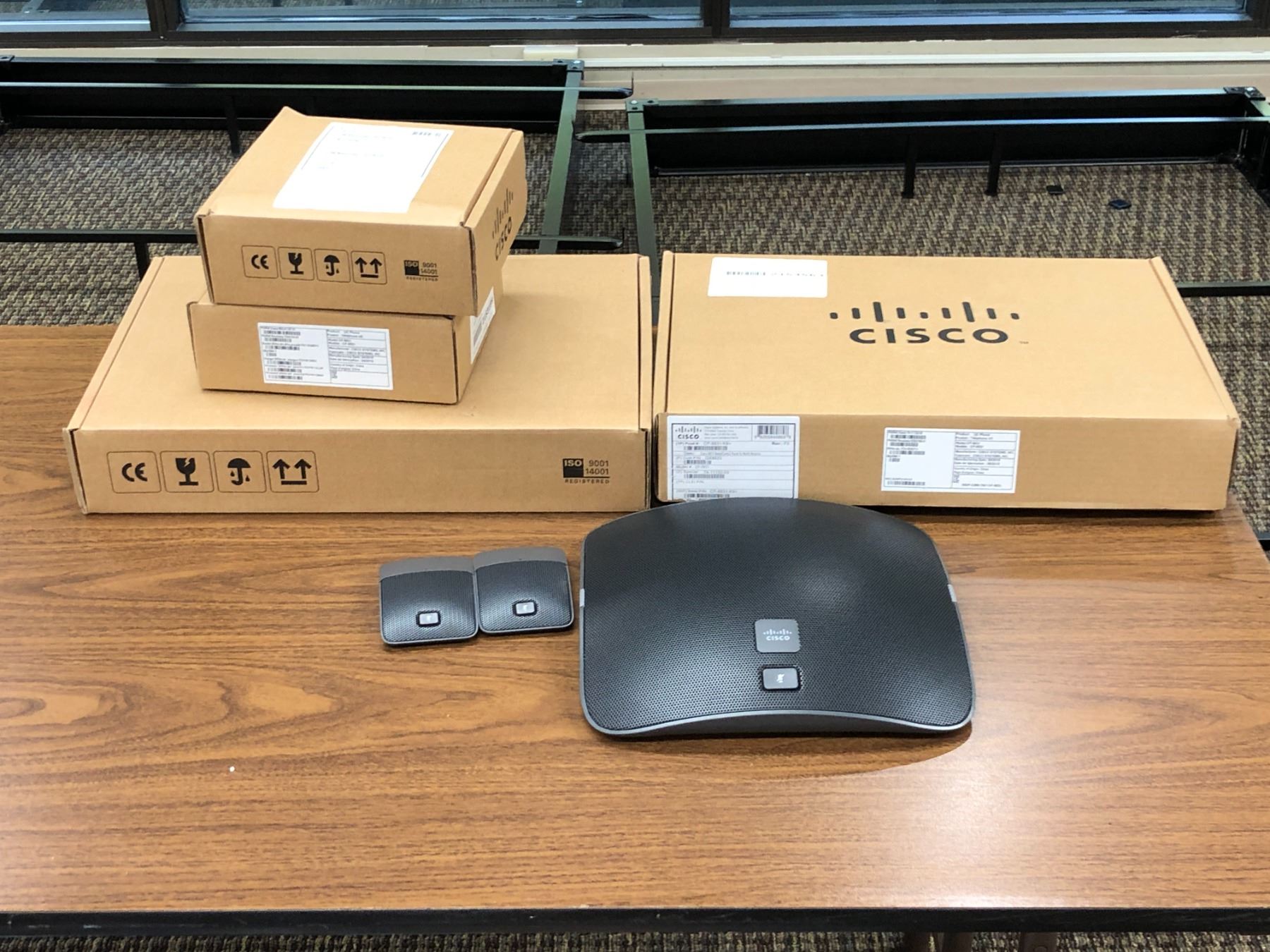 Cisco Device Panel Group of 2 brand new Cisco control panels w/ 2 microphones