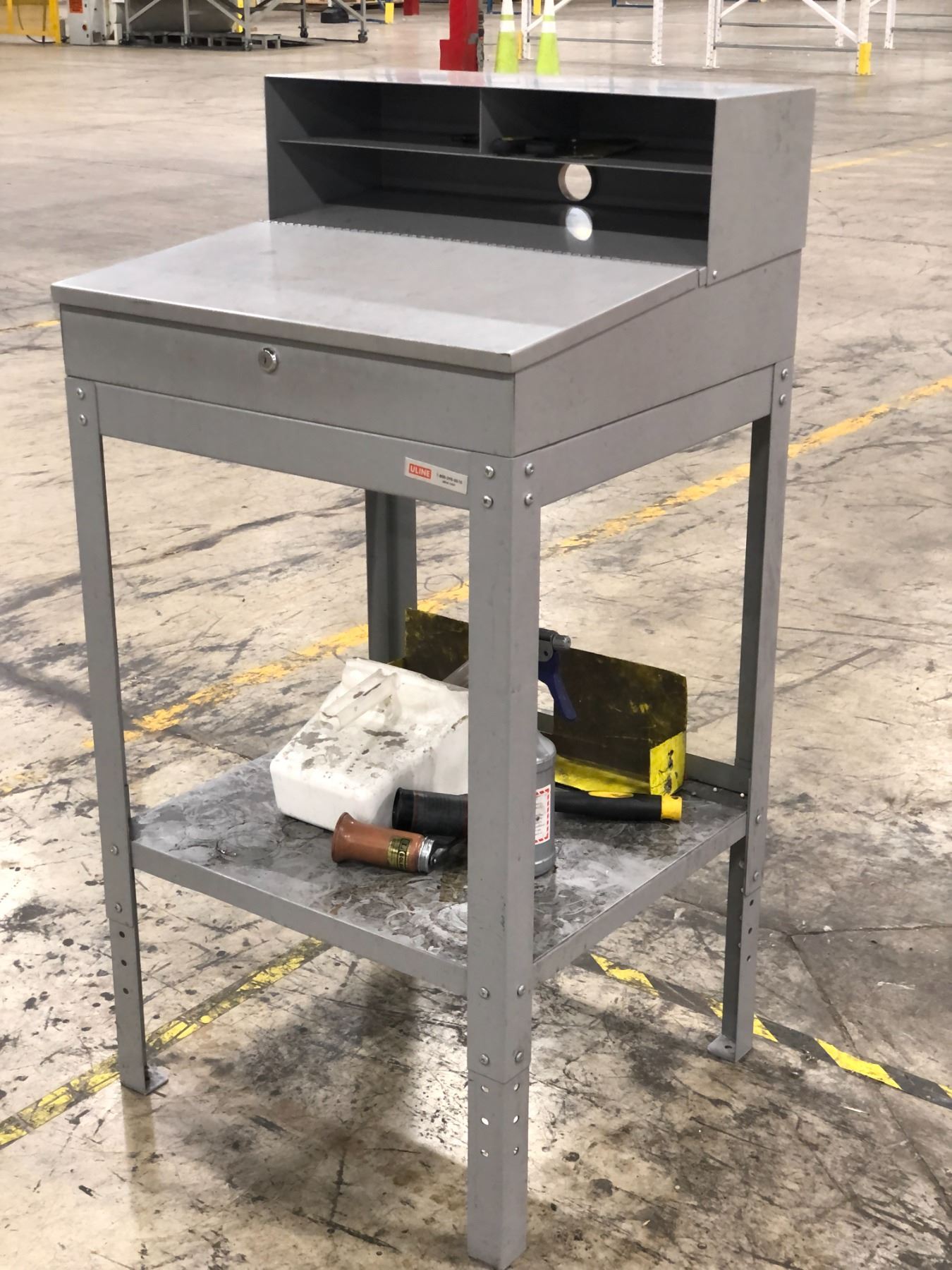 ULINE workstation metal desk
