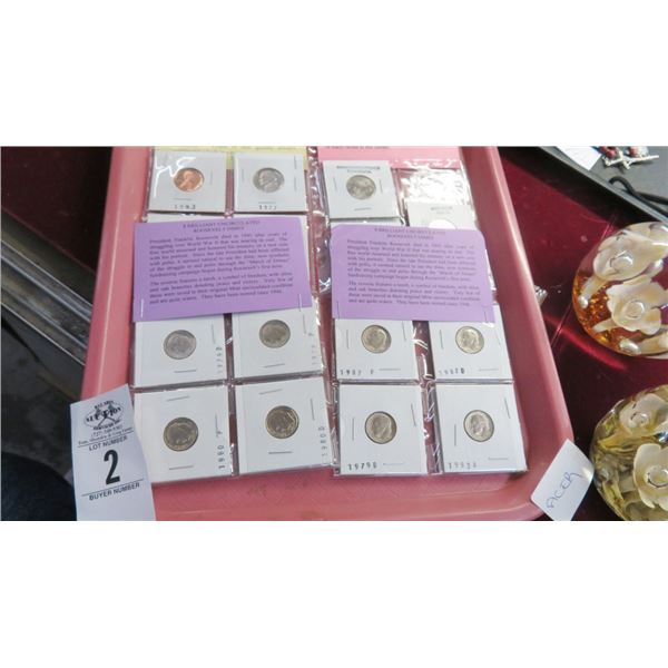 Nickel, Dime & Quarter Proof Sets (4)