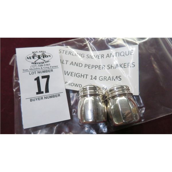 Sterling Silver Salt/Pepper Shakers