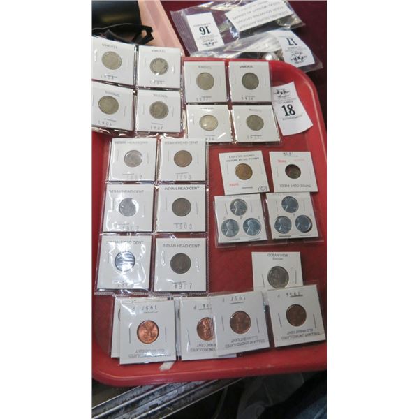 V Nickels, Steel Pennies, Indian Head Cents (33)