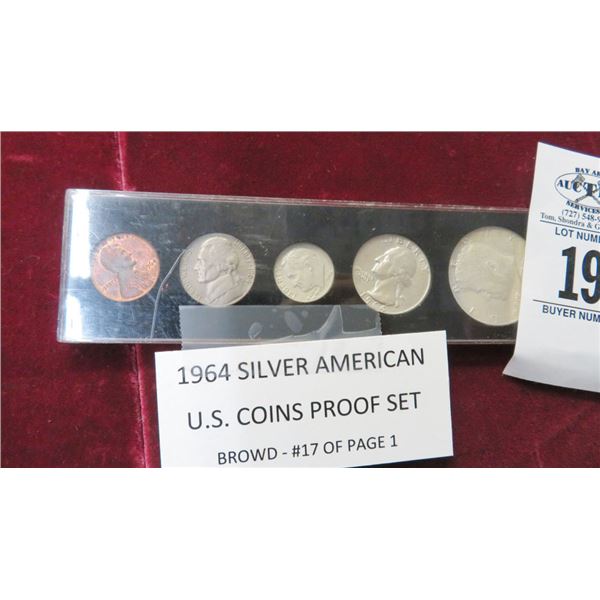 1964 Silver American US Coin Proof Set