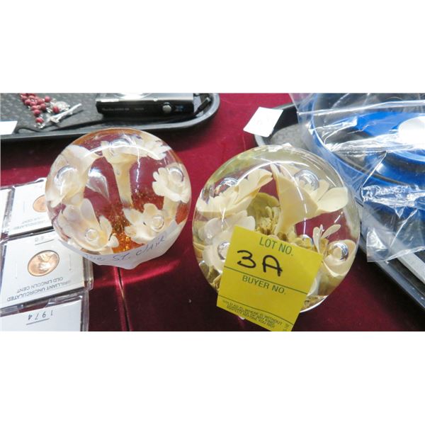 2-St. Clair Paperweights - 2 X $