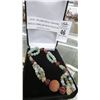 Image 1 : 14K YG Jade & Carnelian Bead Necklace