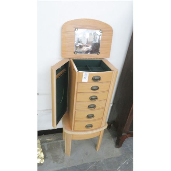 Birch 6 Drawer Jewelry Cabinet