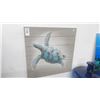 Image 1 : Wood Textured Turtle Wall Art - 24" x 24"