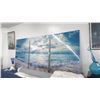Image 1 : Beach Surf Photography On Acrylic (3 Pc.) By Christopher Doherty - 39" x 59"