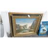 Image 1 : Decorative Framed Oil On Canvas River View - 36" x 34"