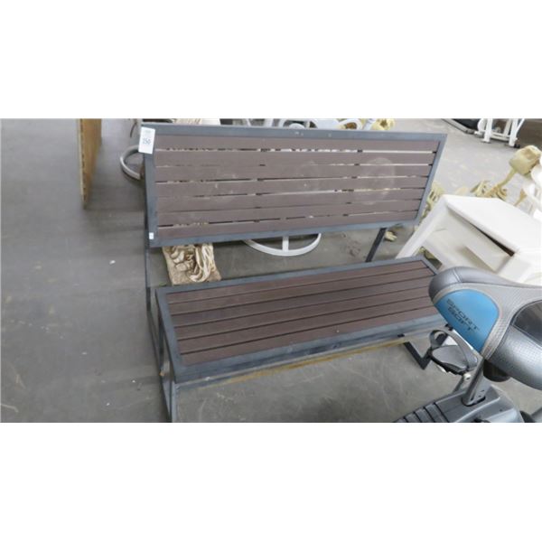 4' Metal Bench