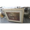 Image 1 : Framed Floral Print - 37" x 42"