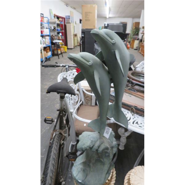 Dolphin Mixed Metal Statuary