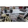 Image 1 : Cast Aluminum Patio Set w/Table & 6 Chairs