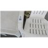 Image 2 : Plastic Patio Chairs (3) & Side Tables (2)