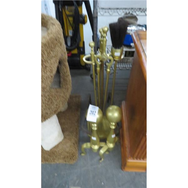 Brass Endtrons Fireplace Poker Set