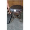 Image 1 : Glass Ball In Claw Mahogany Swivel Stool