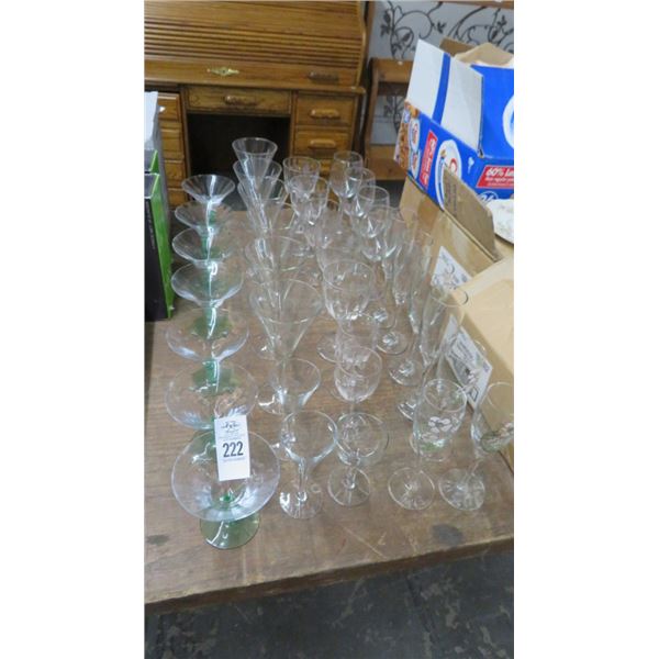 Artglass Martini & Wine Stems