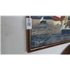 Image 2 : Framed Oil On Canvas Sailboat Scene Signed Letterman - 62" x 42"